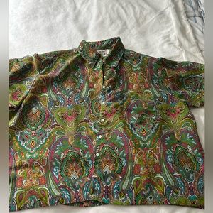 Details Sportswear 80’s 90’s MTV retro style xxl camp shirt bright neon